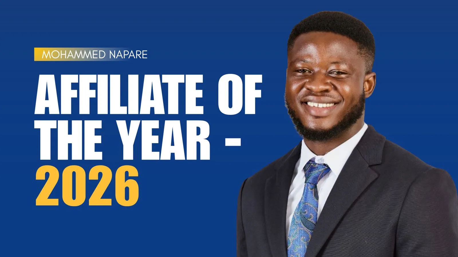 Meet Our Affiliate of the Year 2026: Mohammed Napare