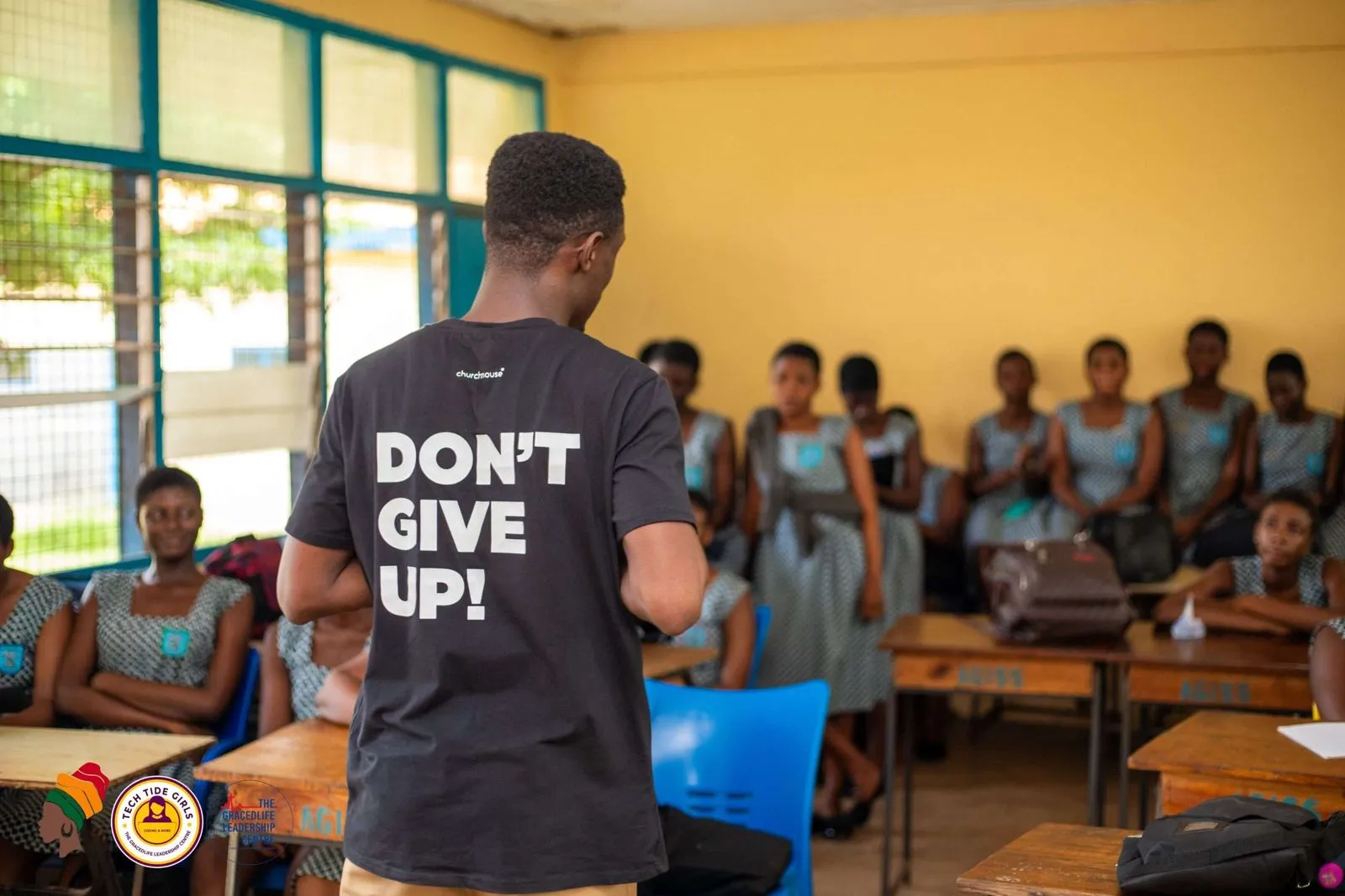 Members of the AI Club at Accra Girls' Senior High School