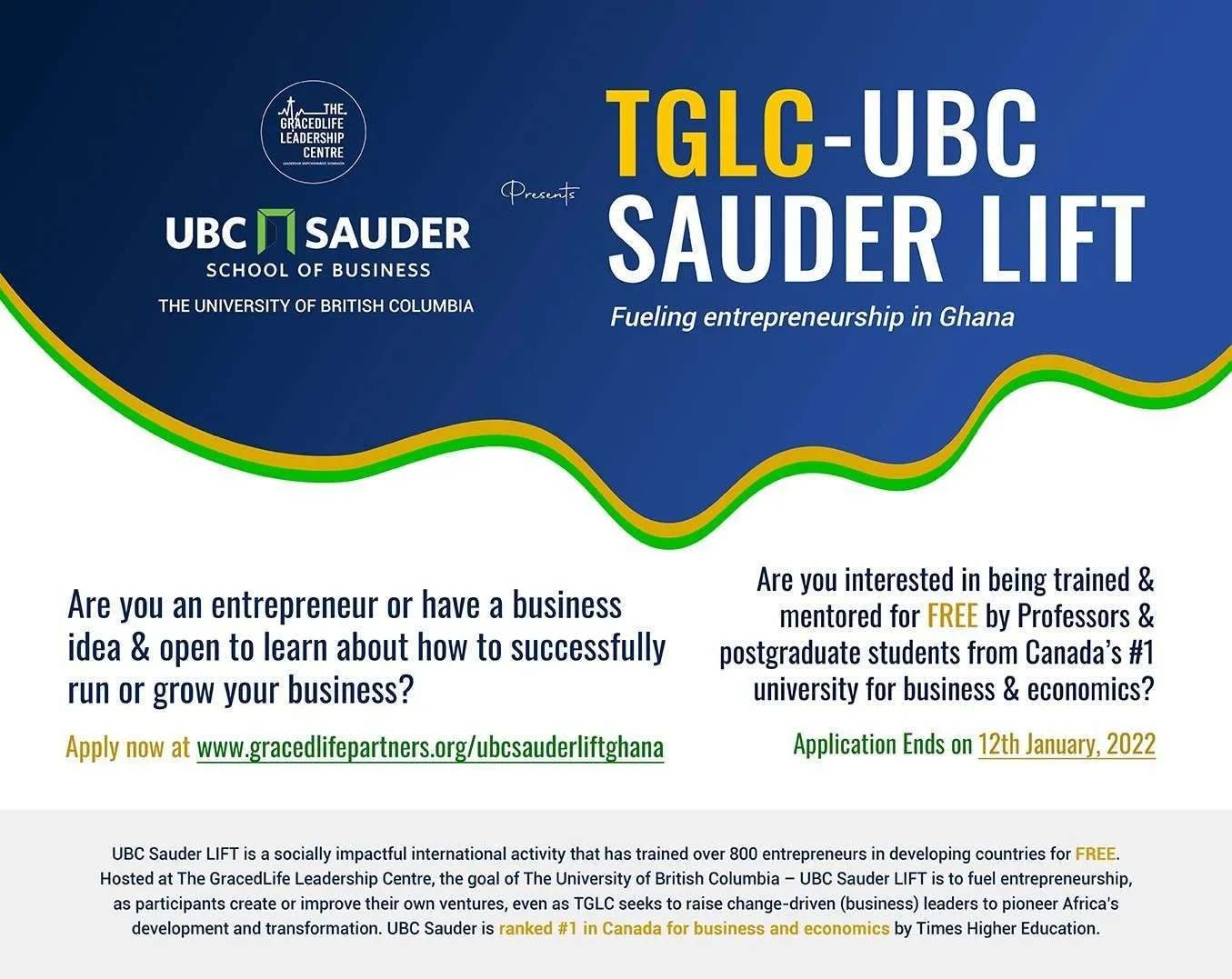 TGLC - UBC SAUDER LIFT: GHANA