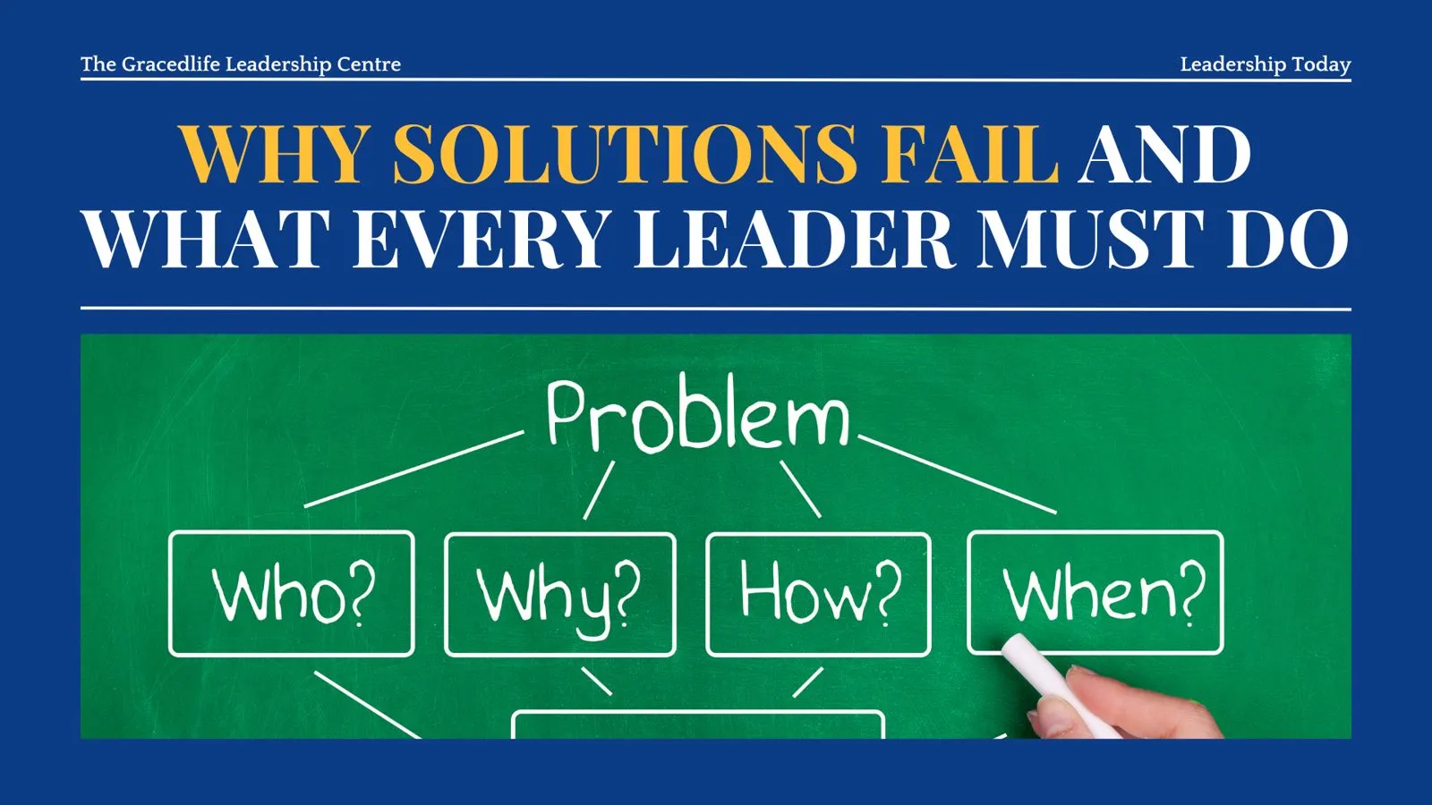 Why Solutions Fail and What Every Leader Must Do
