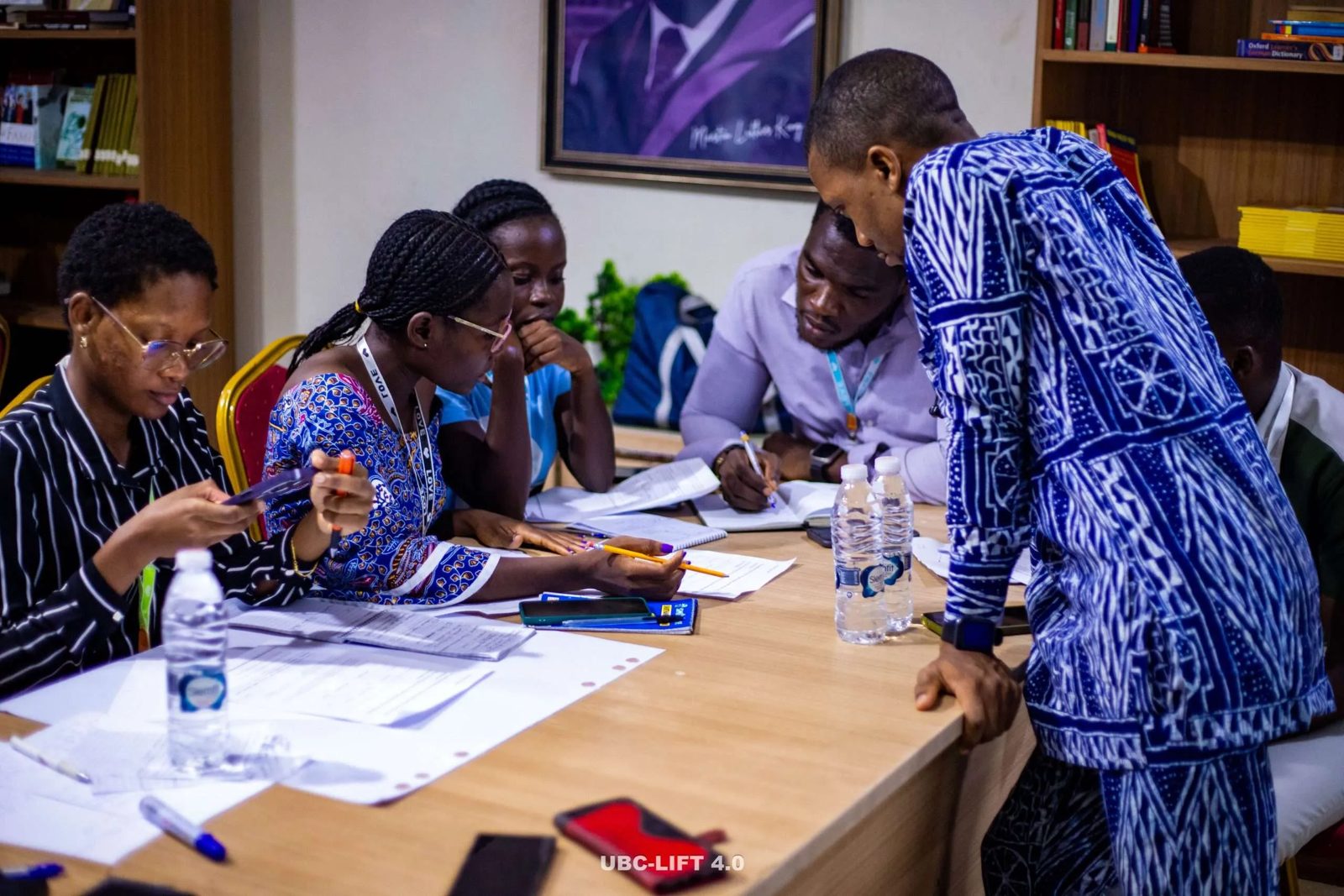 Participants working together in a TGLC class